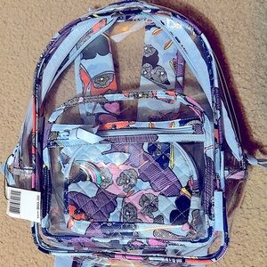 Vera Bradley Clearly Colorful Stadium Backpack Set - Butterfly By